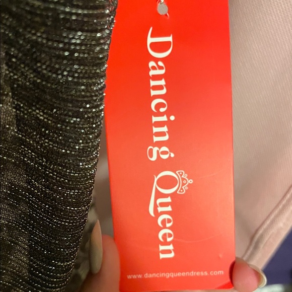 Dancing Queen Strapless Glittery, Purple Dress - Picture 4 of 4